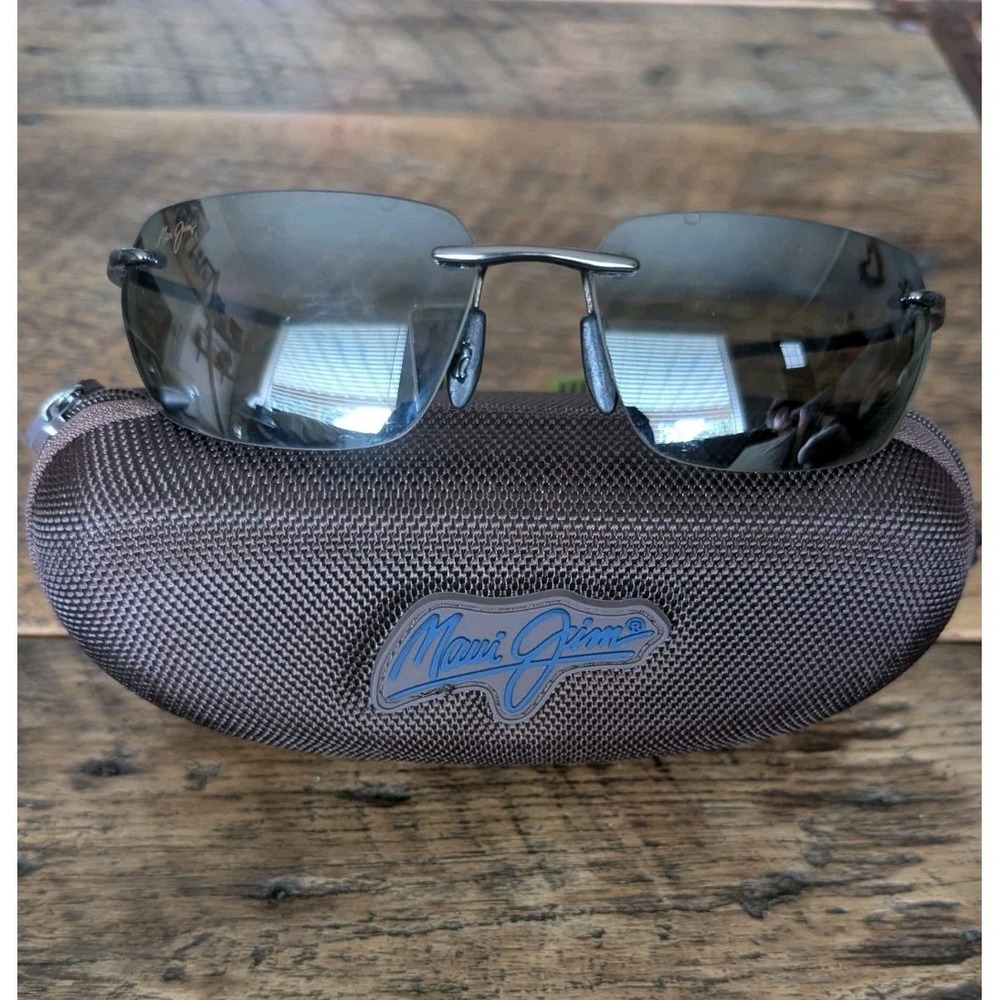 Maui Jim Alakai MJ 743RX-02D Rimless Sunglasses Frames 64-17 140 Japan & Case